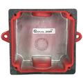 Wheelock WBB-R-1-2T-1-2B Weather-Resistant Back Box - Red WBB-R-1/2T-1/2B